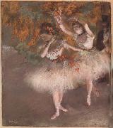 Edgar Degas Two Dancers entering the Stage France oil painting artist